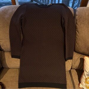 Michael Kors Logo Jacquard Signature Knit Dress Large NWOT